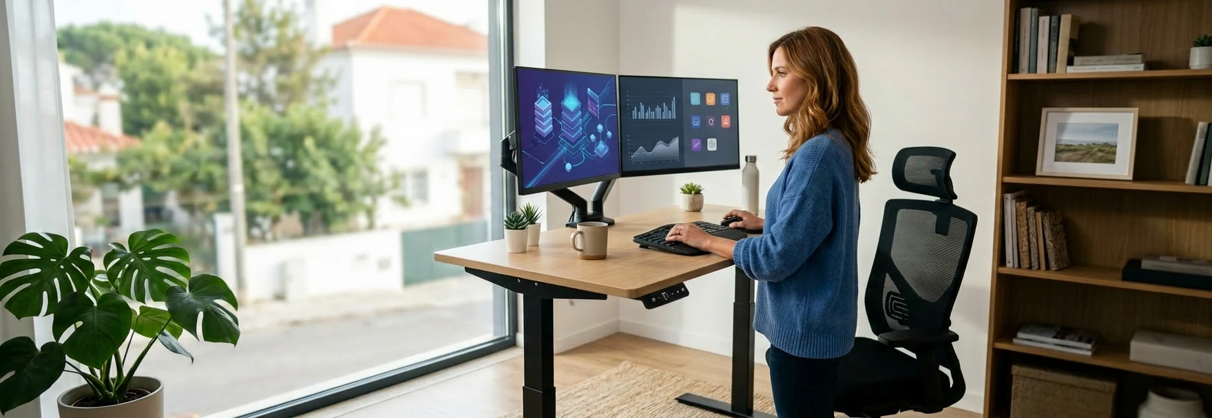 As 5 Melhores Secretárias Elevatórias (Standing Desks)